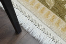 Square Framed Oushak Vintage Area Rug