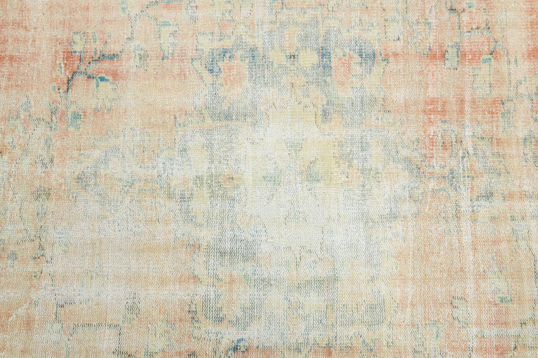 193x302 cm distressed vintage Anatolian area rug – Myrtaura, low pile, wool
