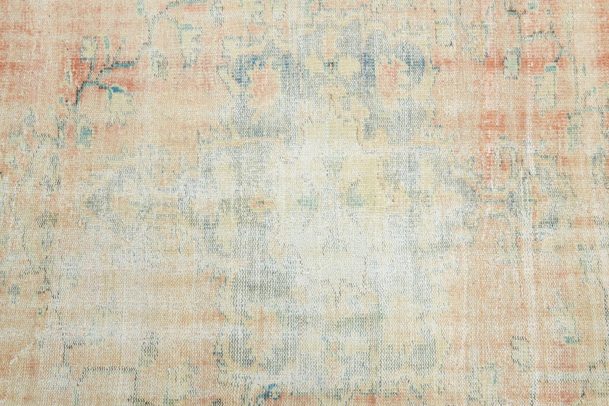 Handmade Antique Distressed Anatolian Area Rug