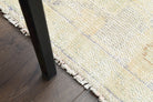 Beige Ecru Handmade Antique Area Rug