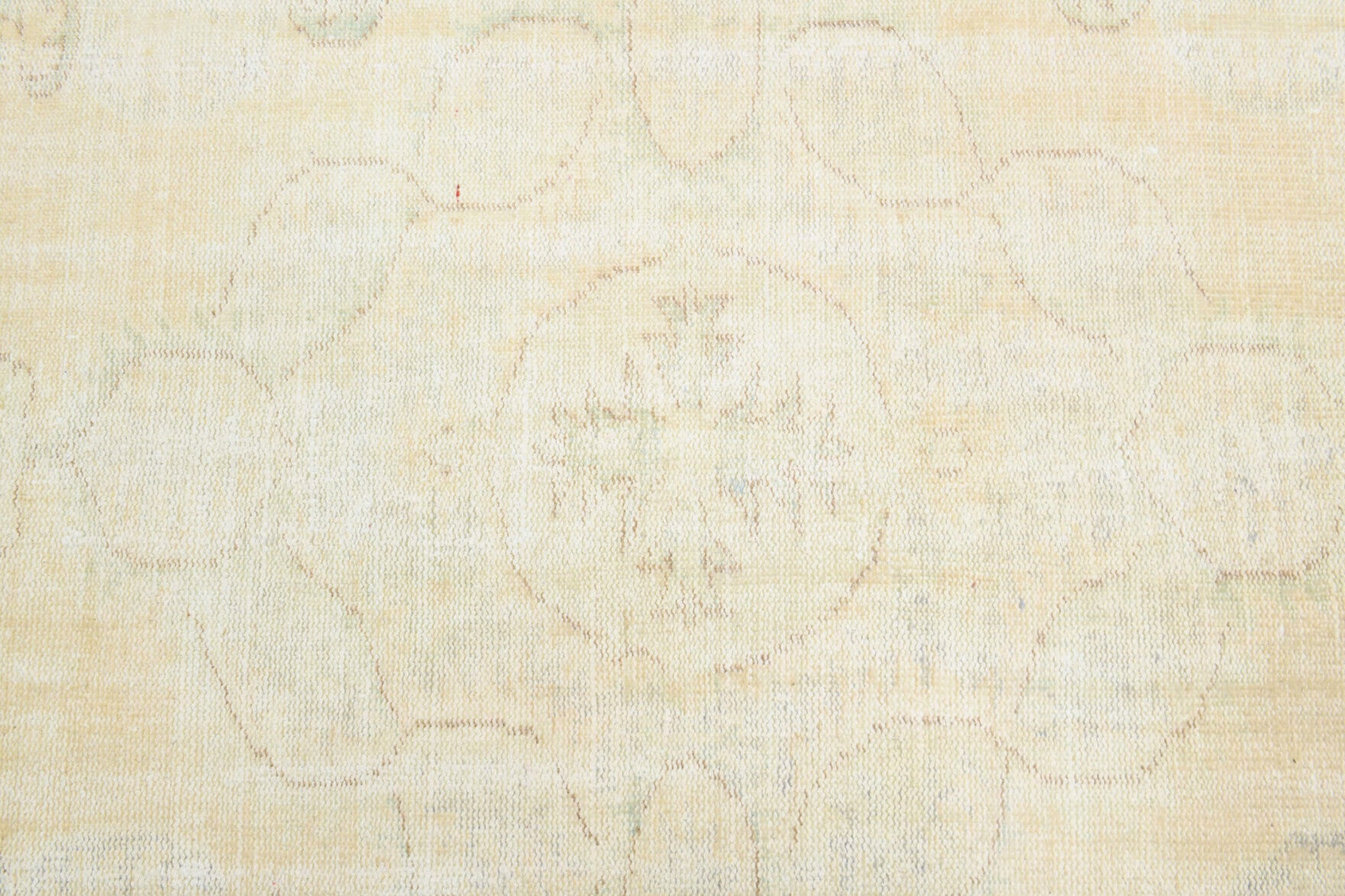 Authentic Anatolian antique washed vintage area rug (1940s) with abstract design – one-of-a-kind at Fame Rugs