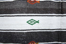 Handwoven flatweave wool kilim from Anatolia, Turkey – Handmade Flatweave Vintage Rug 5'1" x 7'3"