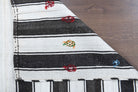 Asunil – vintage striped kilim for living room or bedroom, 5'1" x 7'3" (156x220 cm)