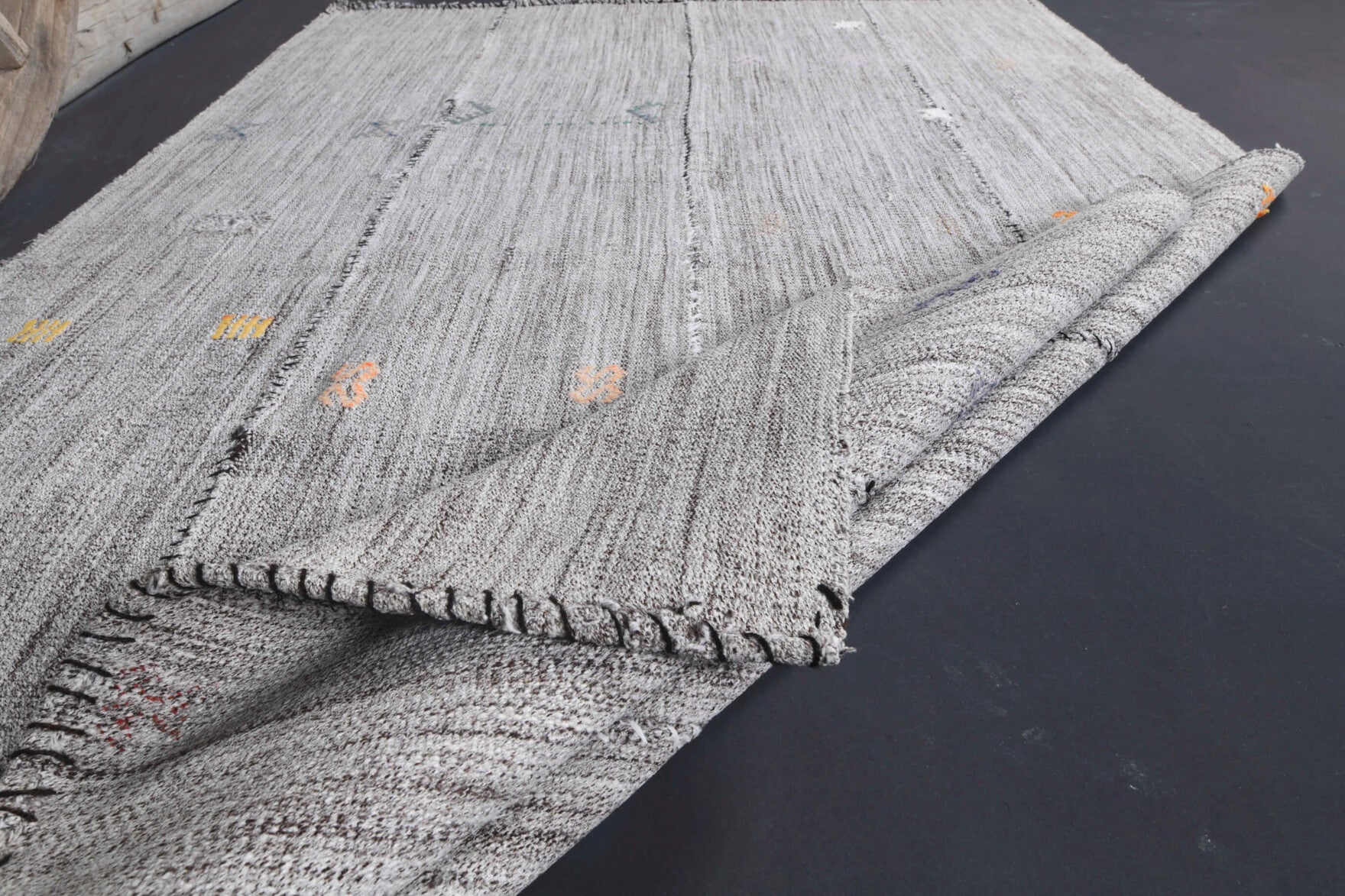 120x200 cm vintage Anatolian kilim rug – Ambronaia, flatweave, wool