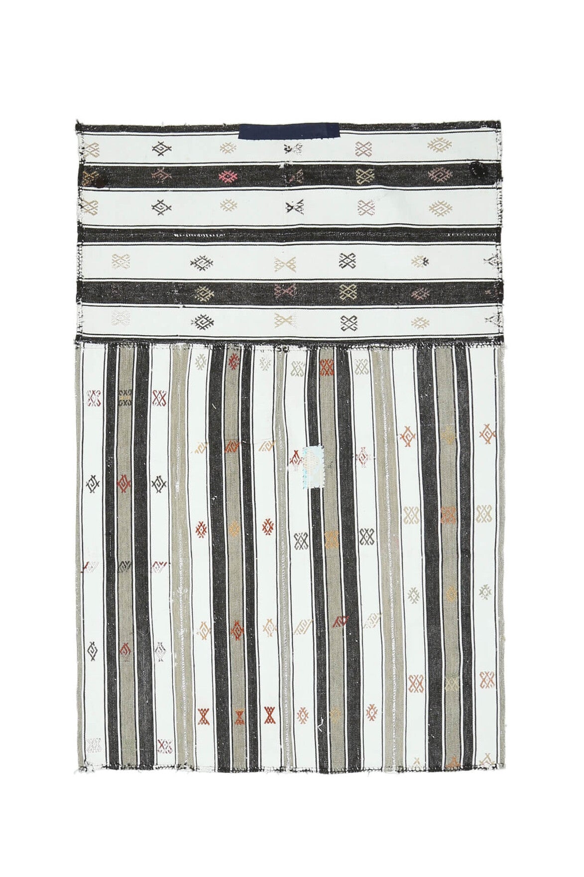Handmade Vintage Flatweave Rug