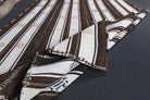 Altinisin – vintage striped kilim for living room or bedroom, 4'2" x 6'7" (127x200 cm)