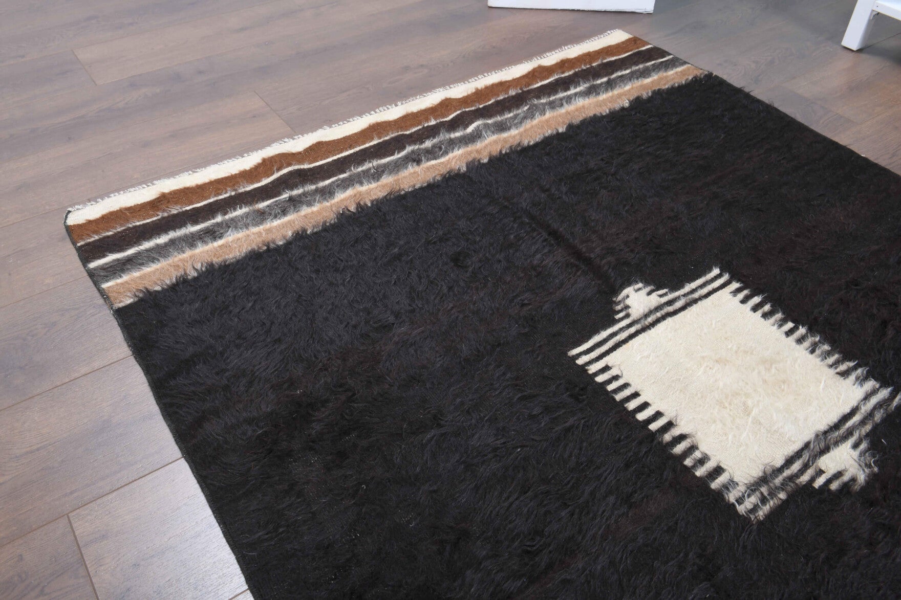 124x168 cm vintage Anatolian kilim rug – Alexia, flatweave, wool