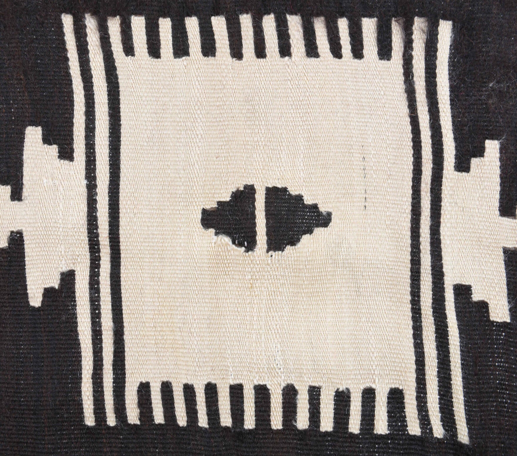 Handwoven flatweave wool kilim from Anatolia, Turkey – Handmade Vintage Flatweave Rug 3'10" x 5'7"