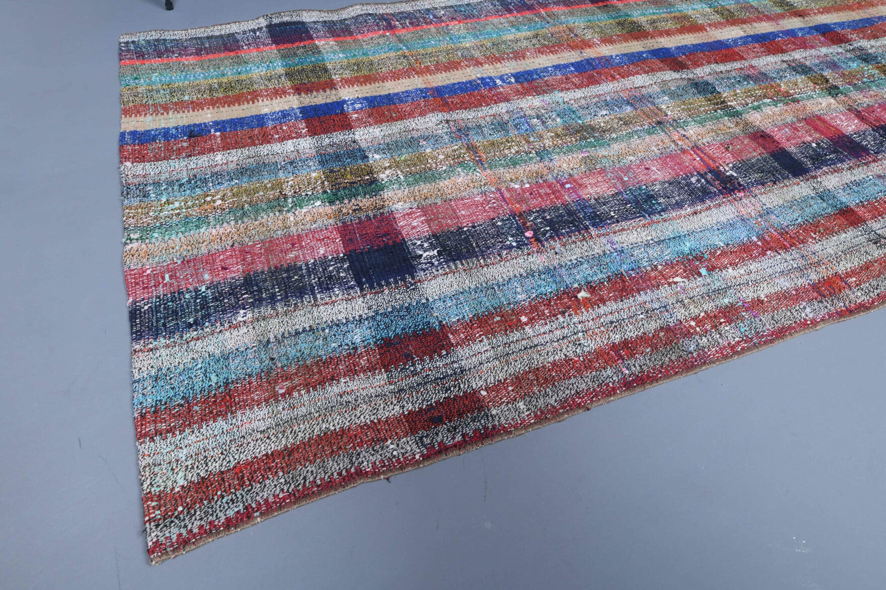 One-of-a-kind 1960s Anatolian vintage kilim rug in wool, 3'4" x 6'7"