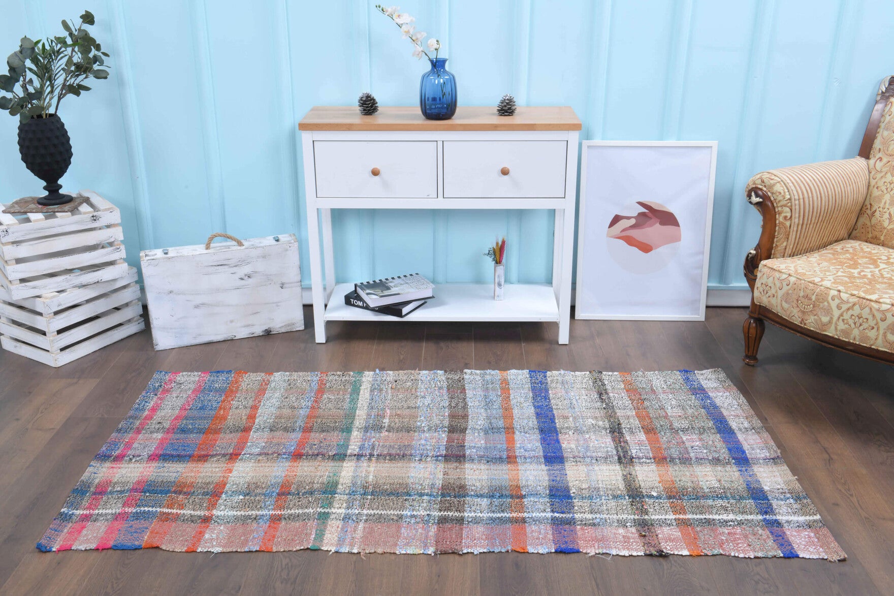 Vintage Turkish Kilim Rug Runner