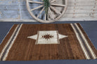 Brown Medallion Kilim Rug
