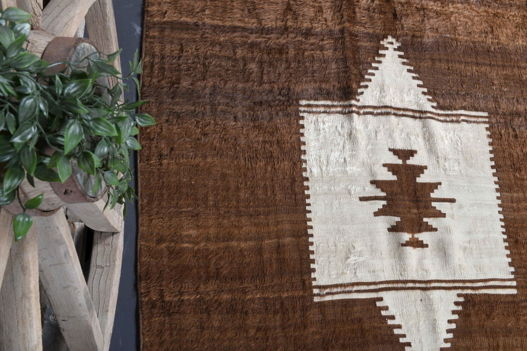 148x198 cm vintage Anatolian kilim rug – Yaznil, flatweave, wool