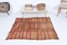 Handmade Vintage Square Rug
