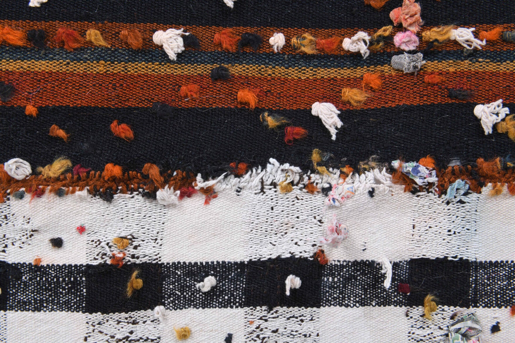 One-of-a-kind 1960s Anatolian vintage kilim rug in wool, 4'4" x 7'1"