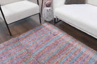 Authentic Anatolian vintage kilim rug (1960s) with striped design – one-of-a-kind at Fame Rugs