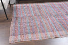 Uzumsu – vintage striped kilim for living room or bedroom, 4'11" x 7'11" (150x242 cm)