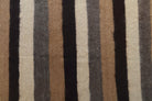 Authentic Anatolian vintage kilim rug (1960s) with striped design – one-of-a-kind at Fame Rugs