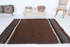 Tubapare kilim: 1960s handwoven flatweave Anatolian kilim with solid motifs