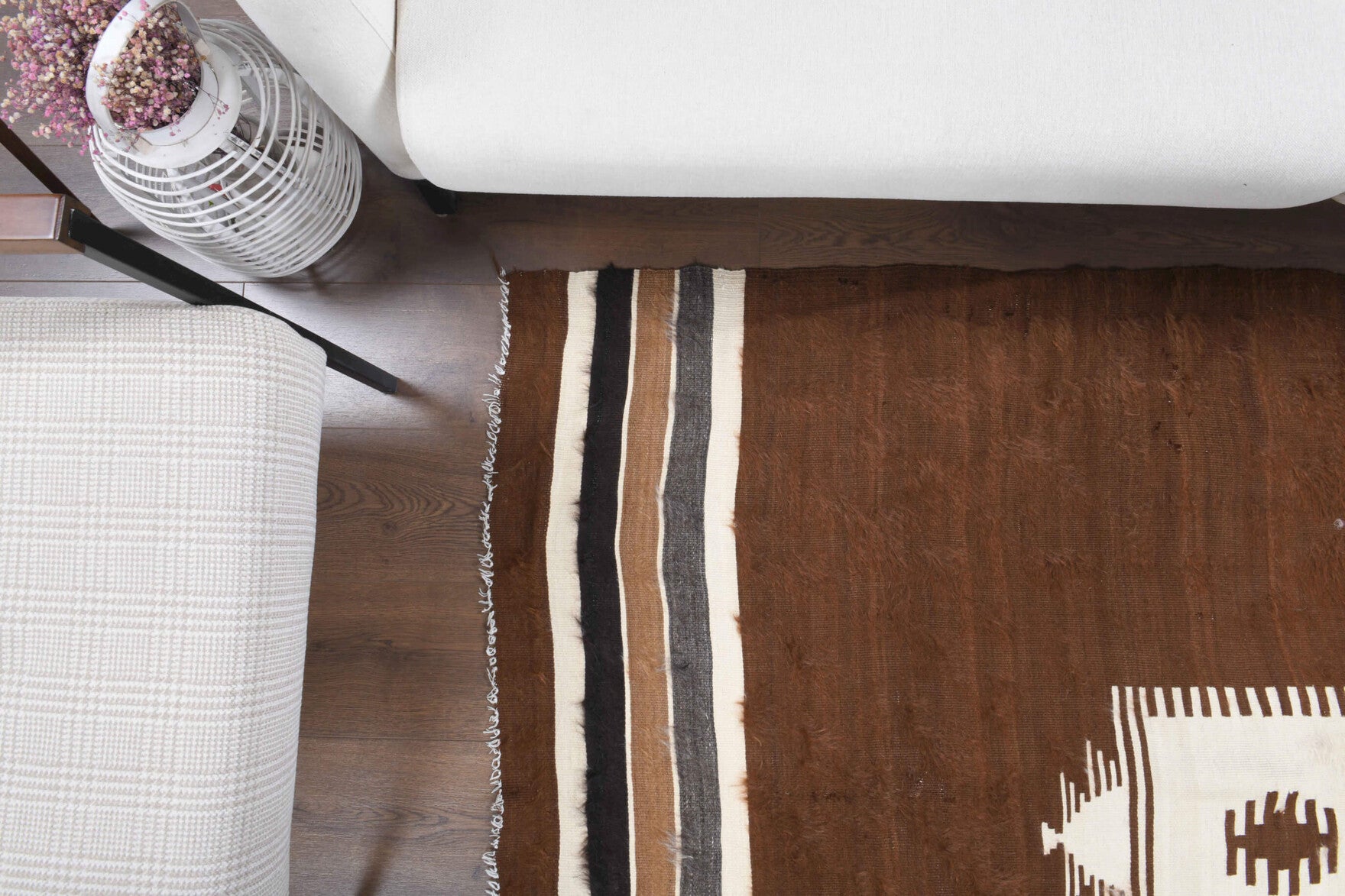 140x180 cm vintage Anatolian kilim rug – Theomira, flatweave, wool