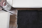 Black Handmade Vintage Rug