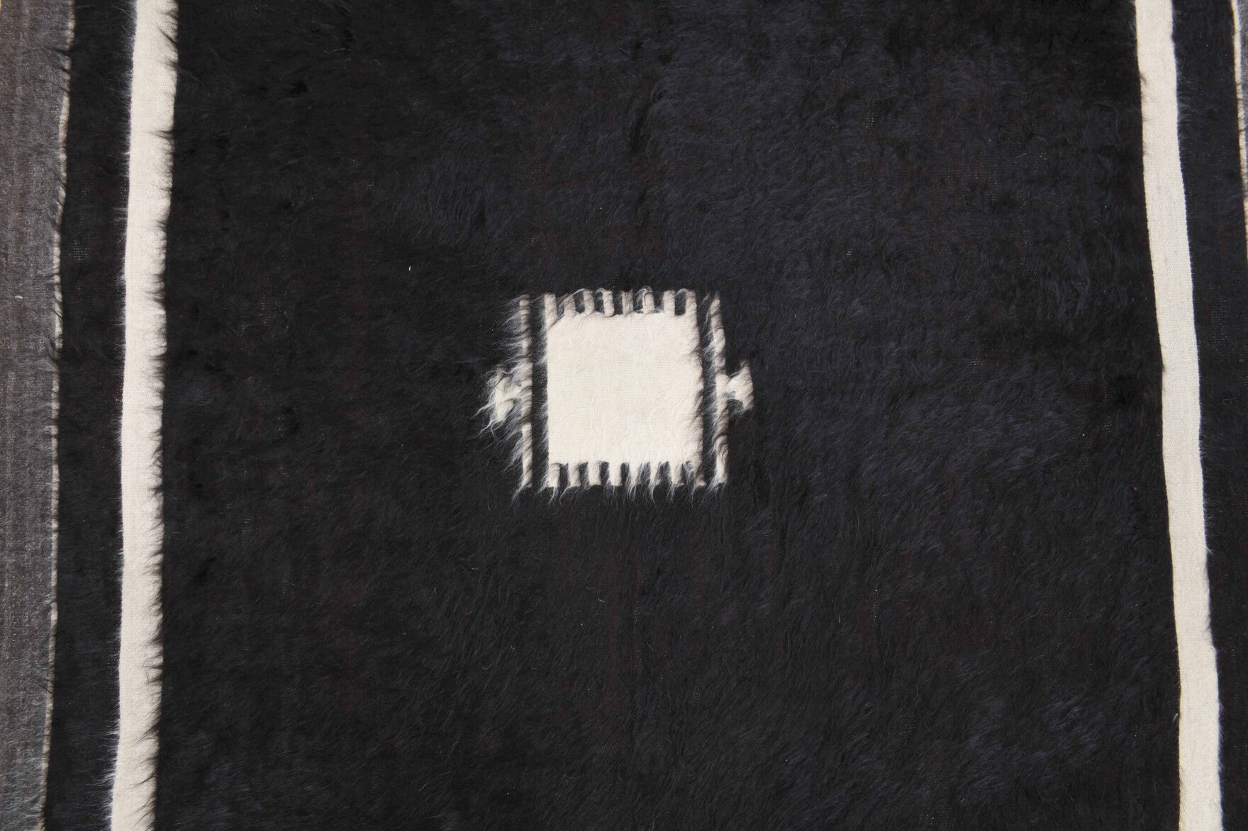 Thalothaleia kilim: 1960s handwoven flatweave Anatolian kilim with solid motifs