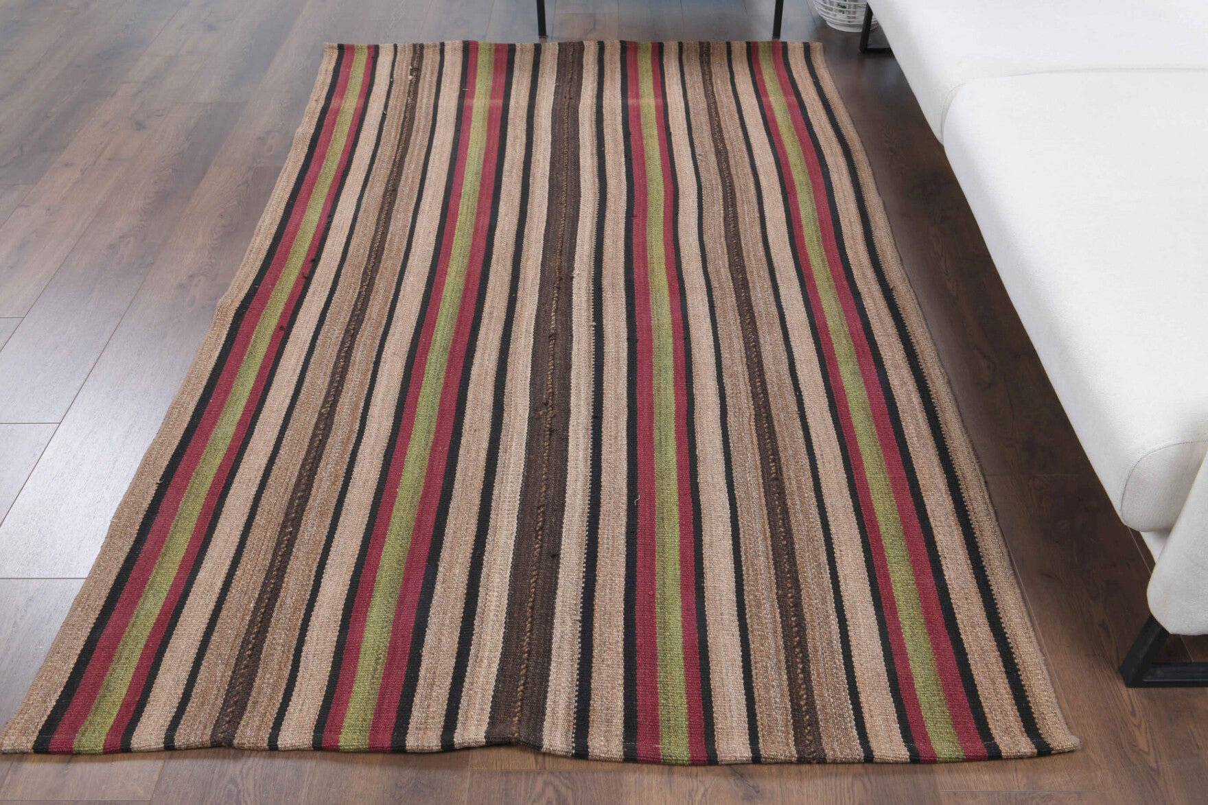 One-of-a-kind 1960s Anatolian vintage kilim rug in wool, 4'6" x 7'
