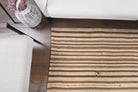 Taygete kilim: 1960s handwoven flatweave Anatolian kilim with striped motifs