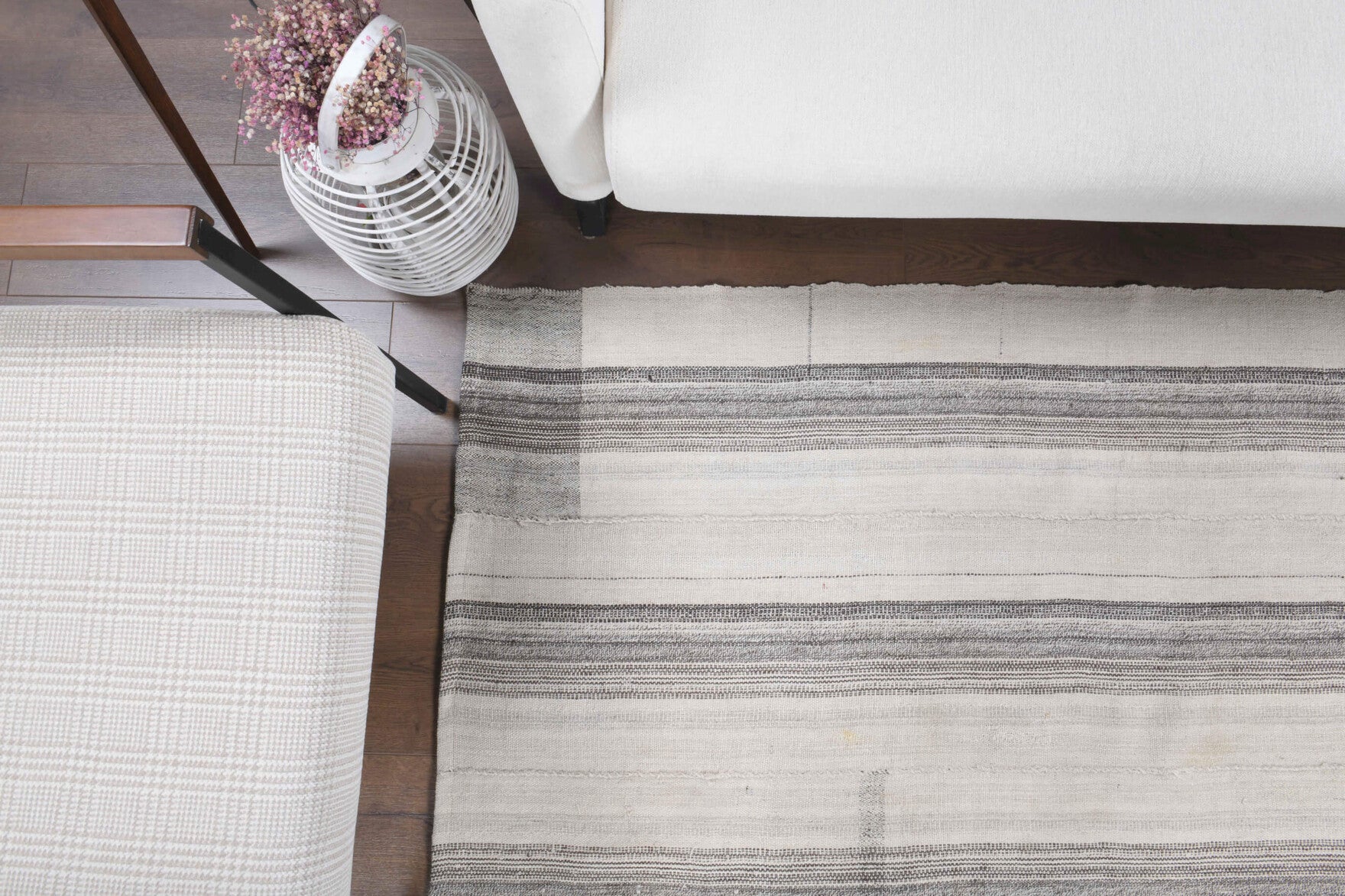 150x240 cm vintage Anatolian kilim rug – Tarabnur, flatweave, wool