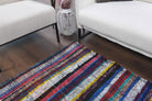 Authentic Anatolian vintage kilim rug (1960s) with ikat design – one-of-a-kind at Fame Rugs