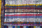 Sultanzade – vintage ikat kilim for living room or bedroom, 4'4" x 6'7" (133x200 cm)