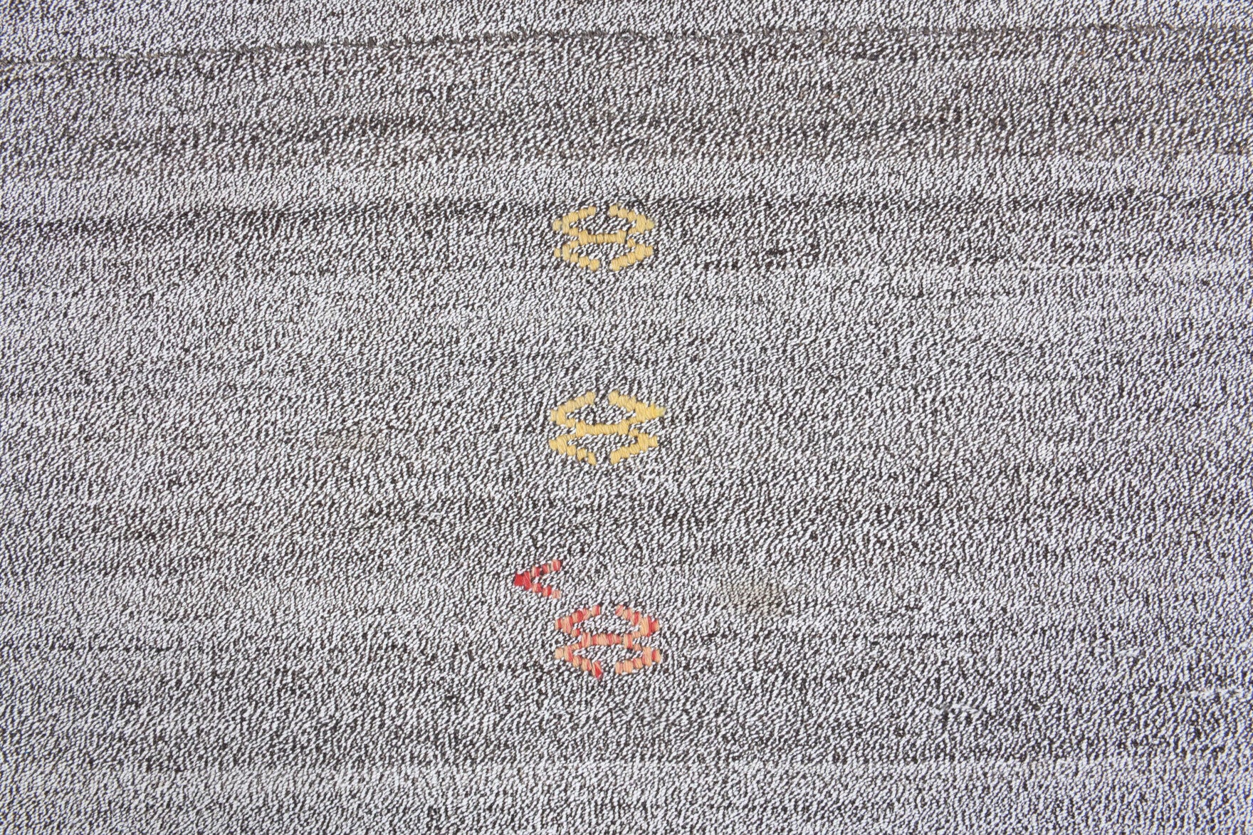 Authentic Anatolian vintage kilim rug (1960s) with ikat design – one-of-a-kind at Fame Rugs