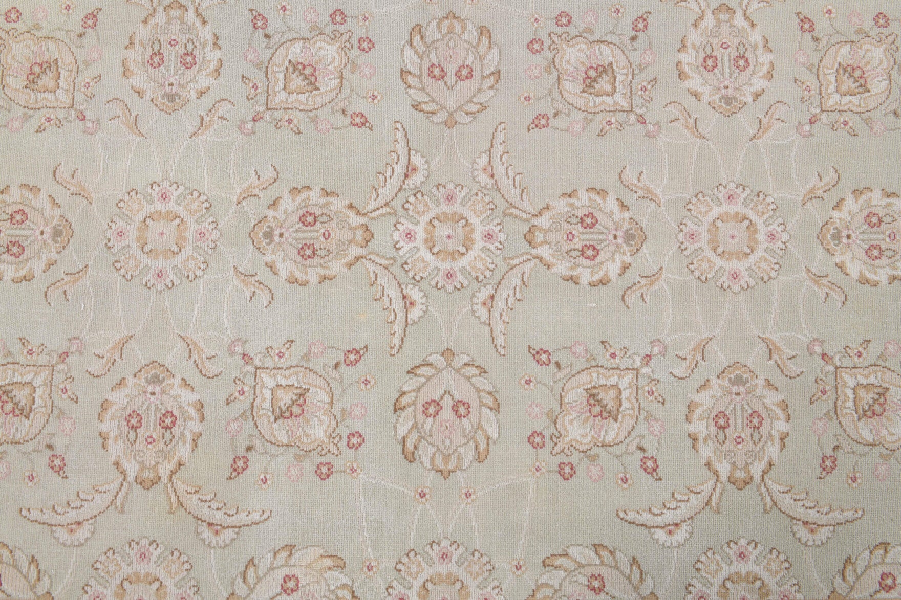 Simelek rug: 1970s handmade Anatolian rug with floral motifs and cotton backing