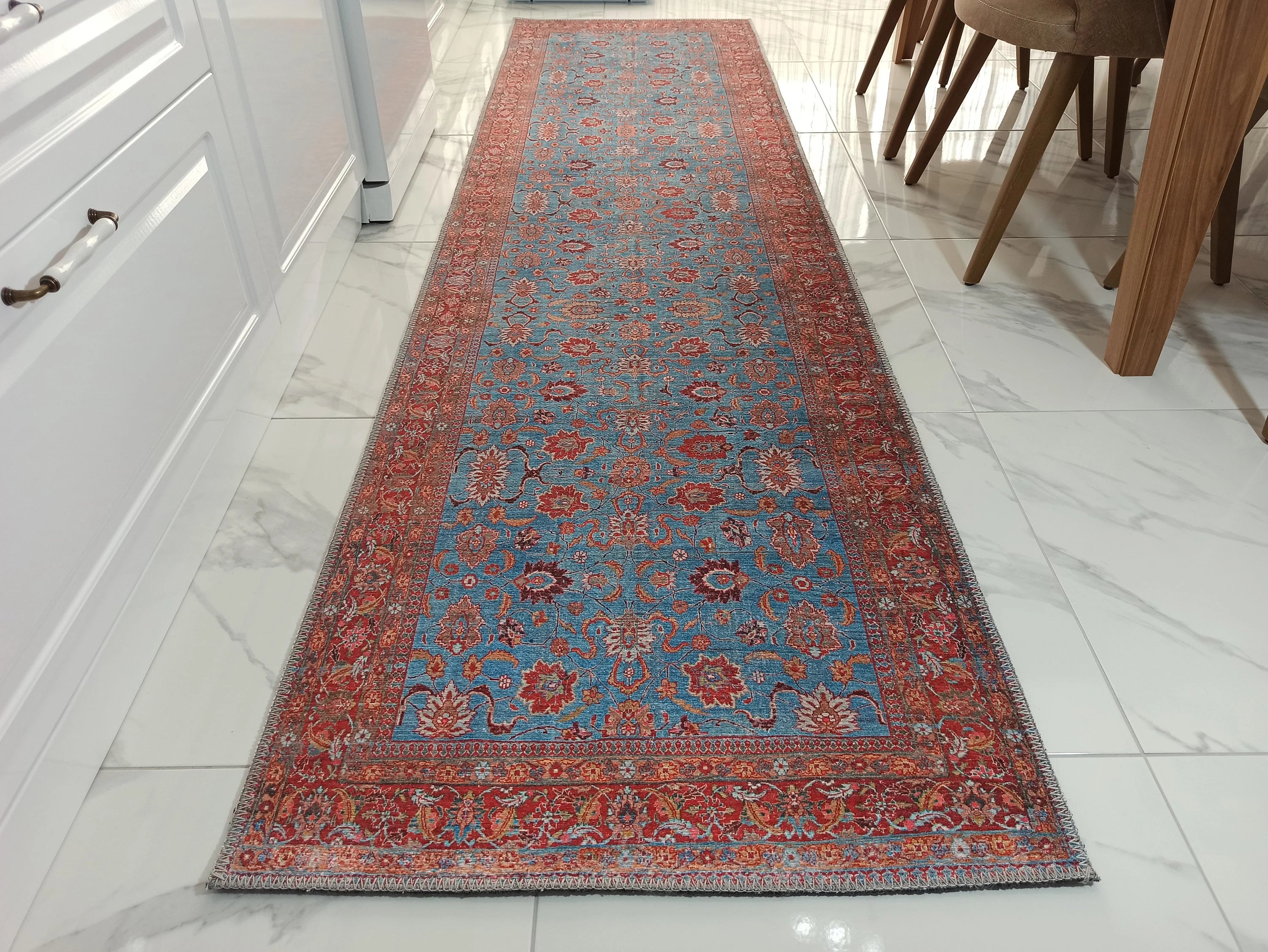 Zara Rug Persian Teal Red Rug Floral Rug
