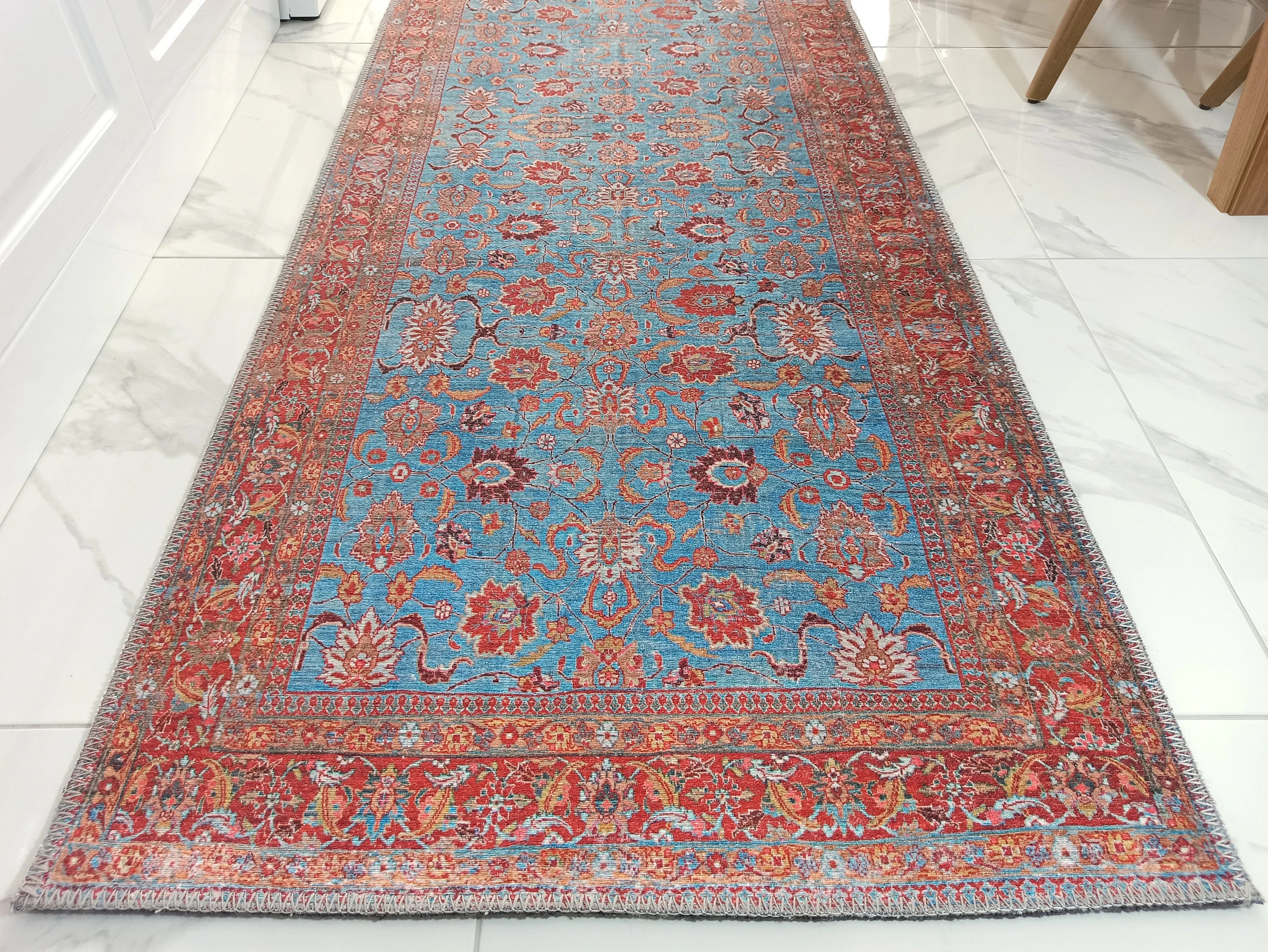Zara Rug Persian Teal Red Rug Floral Rug