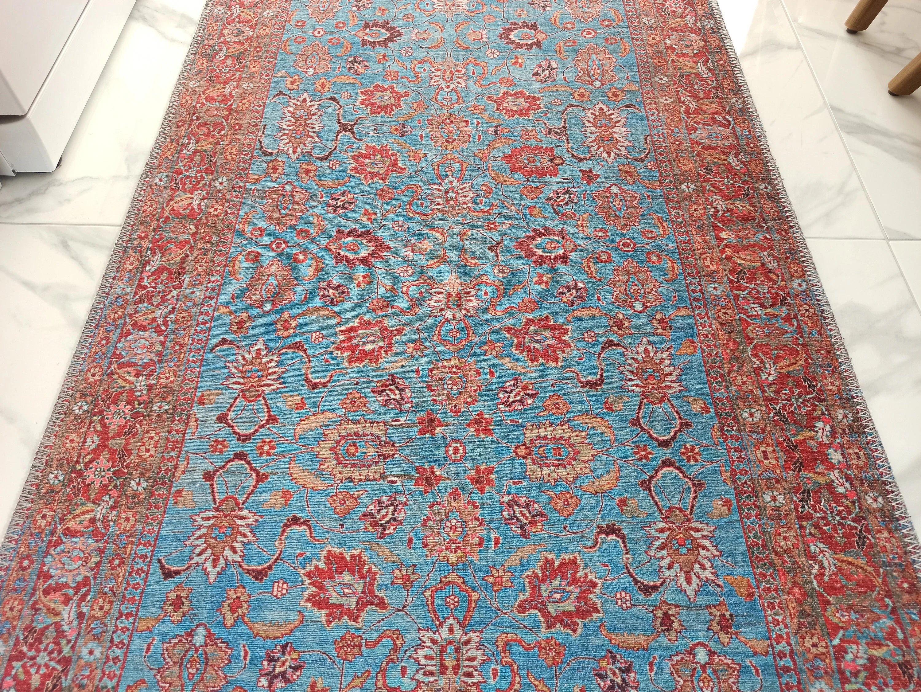Zara Rug Persian Teal Red Rug Floral Rug