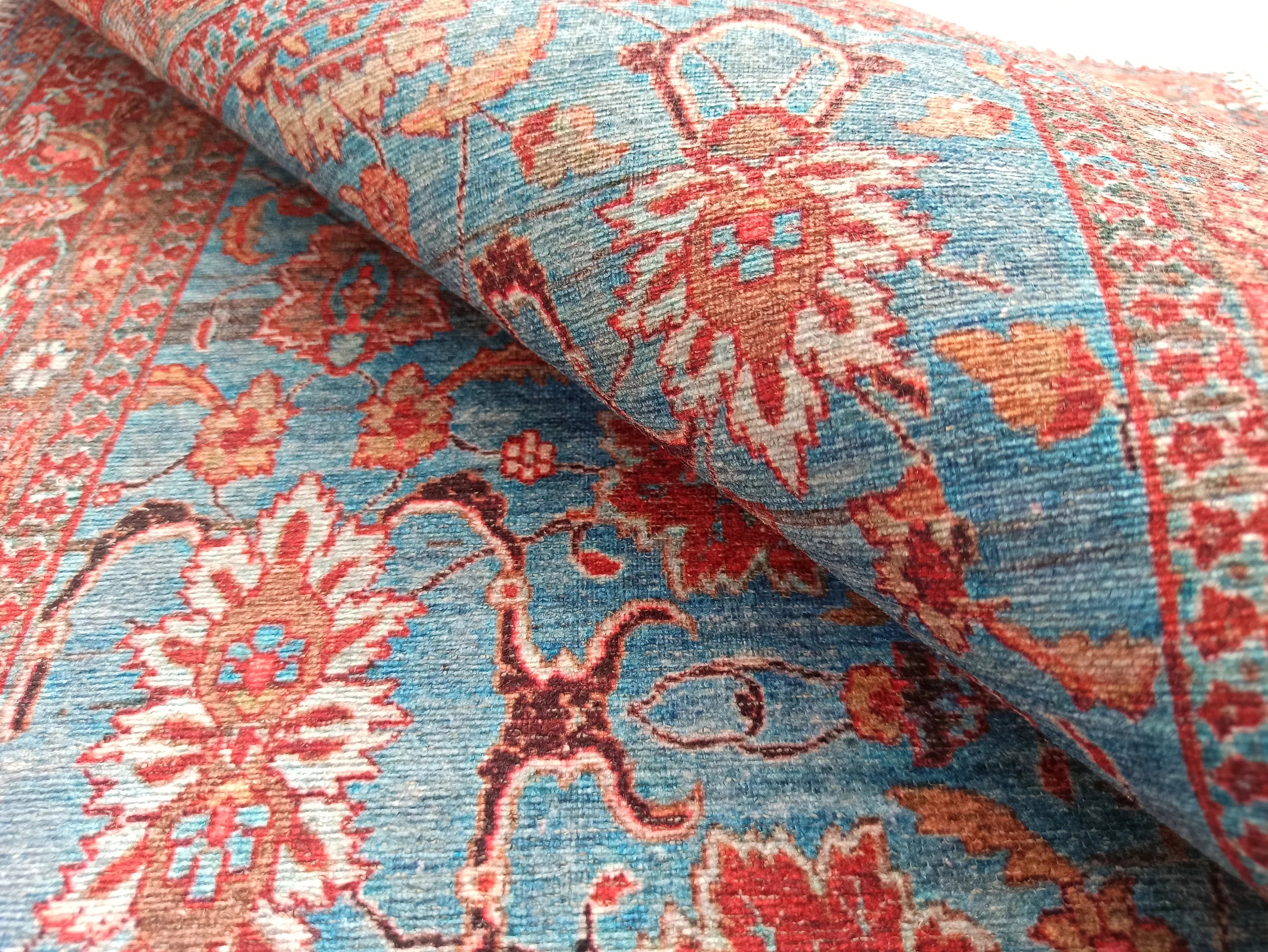 Zara Rug Persian Teal Red Rug Floral Rug