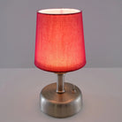 8-inch Vintage Silver Cordless LED Table Lamp