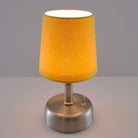 8-inch Vintage Silver Cordless LED Table Lamp