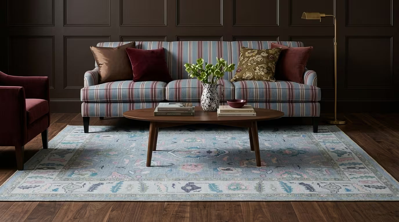labor-day-sale-usecode-LABOR15-Desktop - Aviana Pastel Lavender Modern Oushak Rug