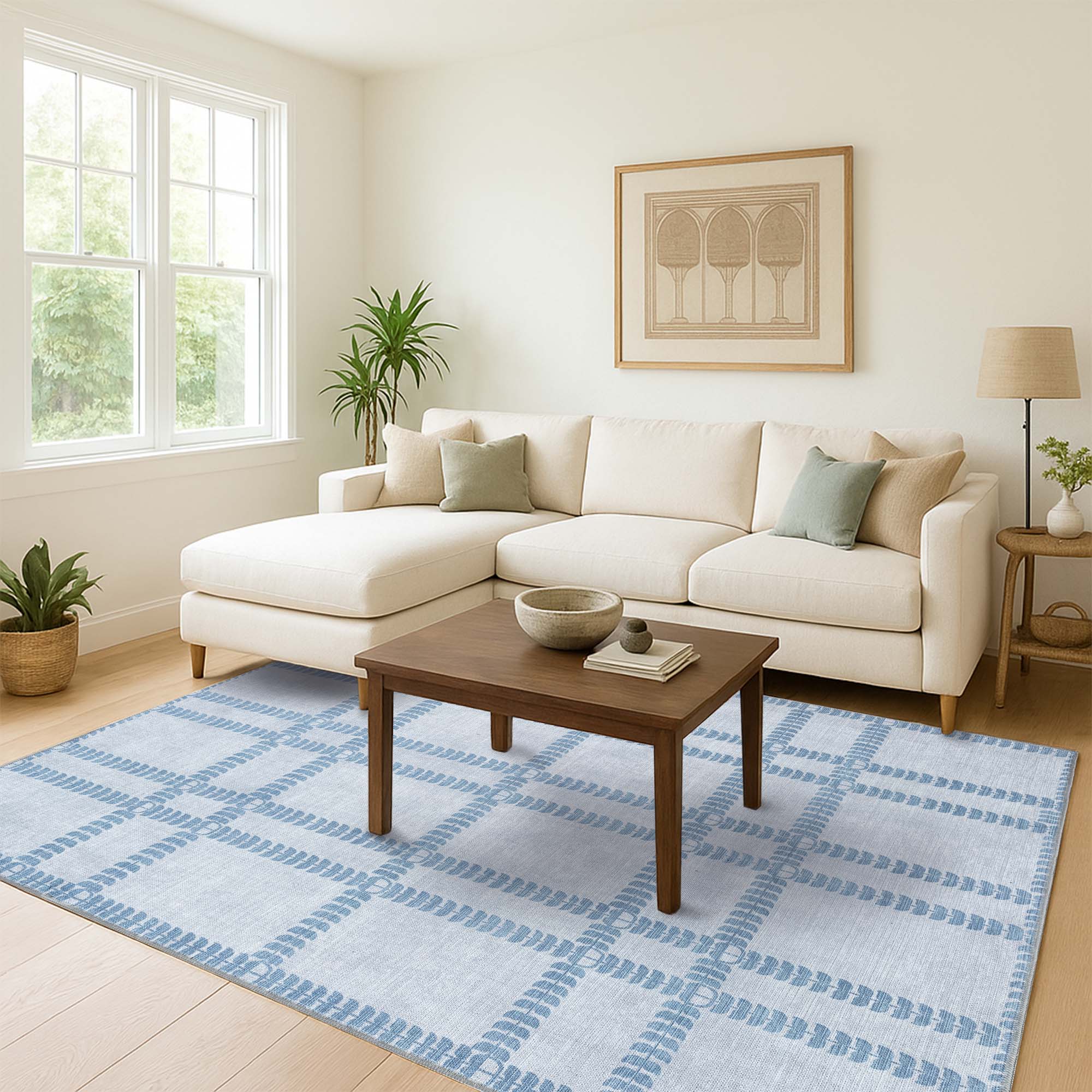 Amani Gray Blue Oushak Rug