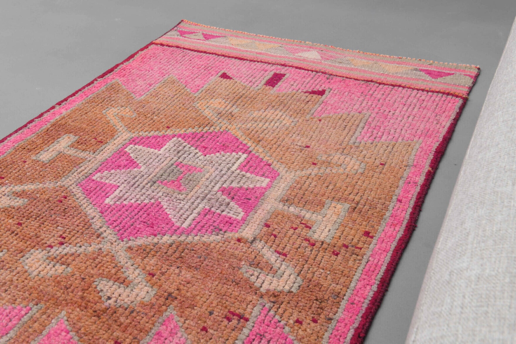 Oushak Vintage Runner Rug
