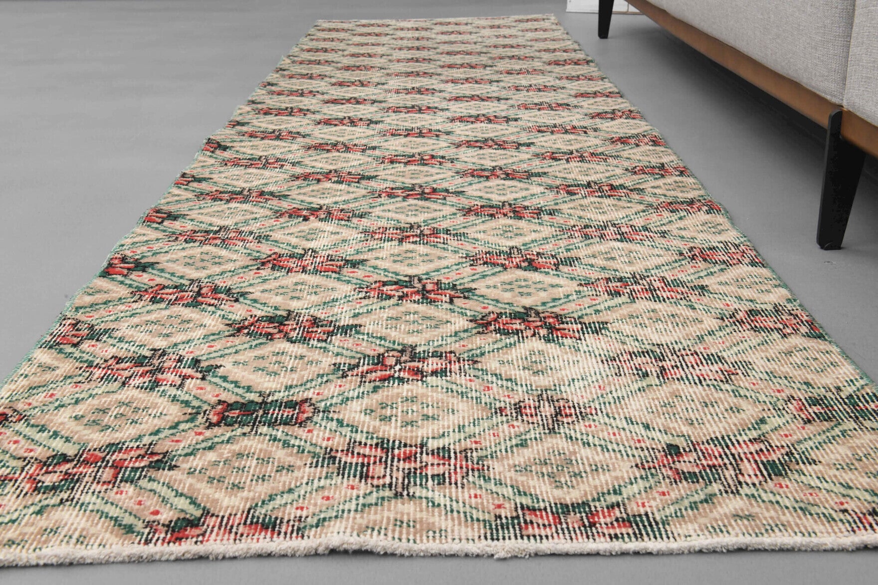 Vintage Oushak Runner Rug