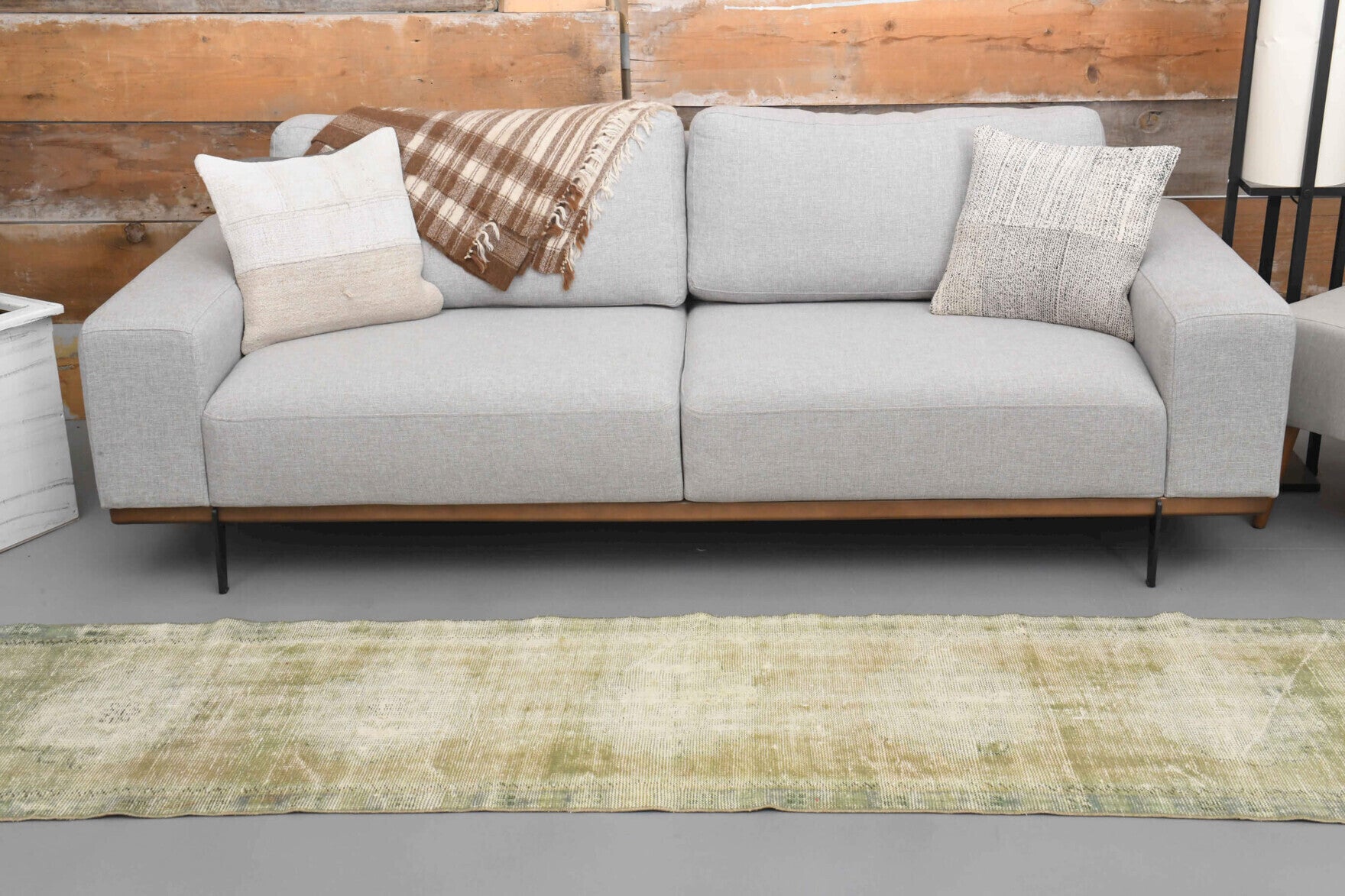 Sage - Vintage Oushak Runner Rug