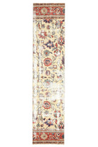 2x10 Floral Oushak Runner Rug