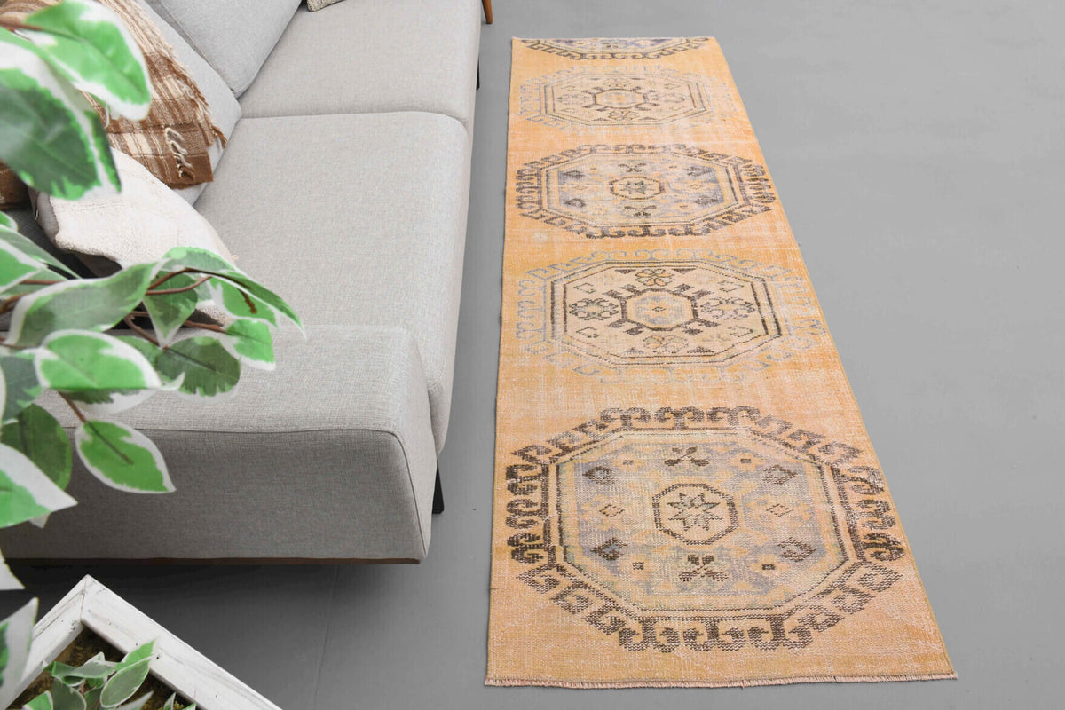 Handmade Oushak Runner Rug