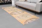 Handmade Oushak Runner Rug