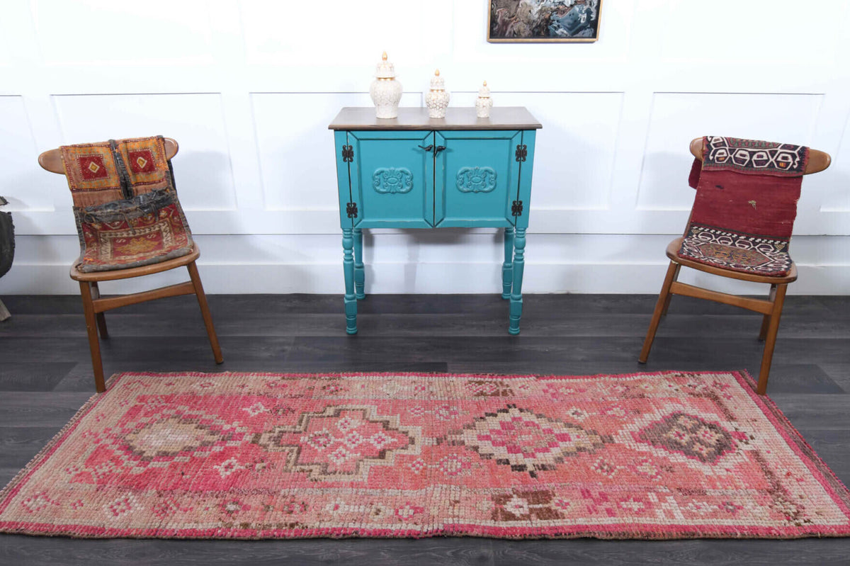 Pink Charm - Vintage Unique Runner Rug
