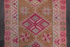 Handmade wool runner from Anatolia, Turkey – Vintage Pink Oushak Runner Rug 2'8" x 11'10"