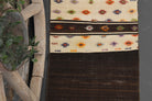 Authentic Anatolian vintage kilim runner rug (1960s) with ikat design – one-of-a-kind at Fame Rugs