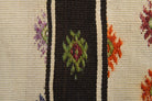Handwoven flatweave wool runner from Anatolia, Turkey – Brown Kilim Narrow Runner Carpet 1'9" x 7'4"